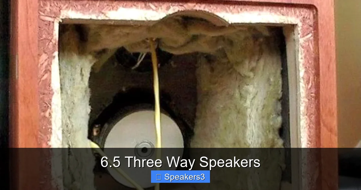 6.5 Three Way Speakers