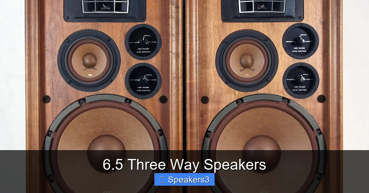 6.5 Three Way Speakers