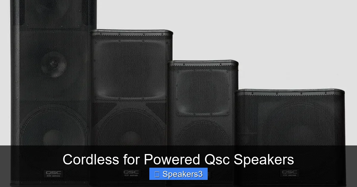 Cordless for Powered Qsc Speakers
