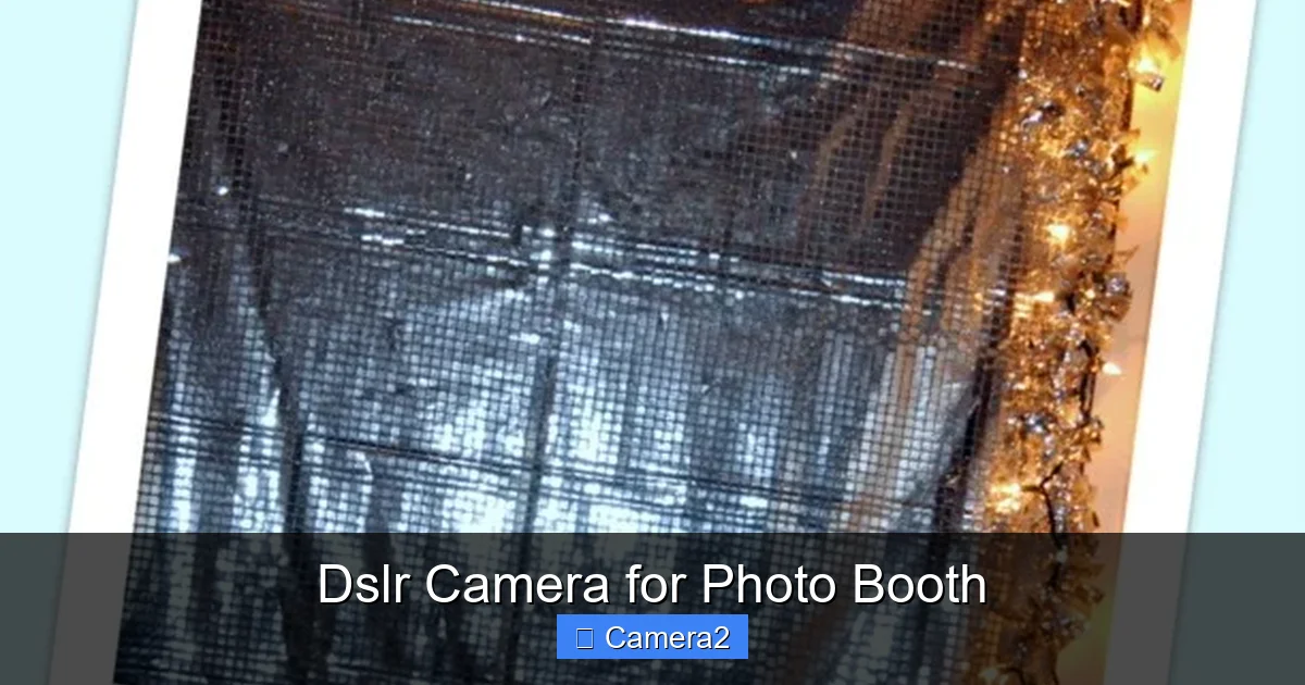 Dslr Camera for Photo Booth