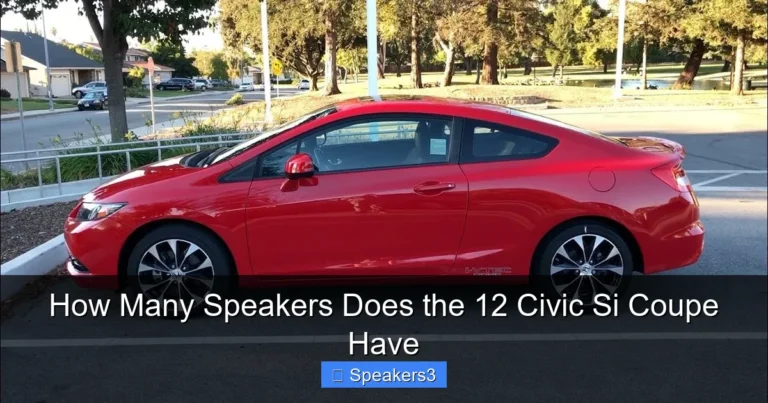 How Many Speakers Does the 12 Civic Si Coupe Have