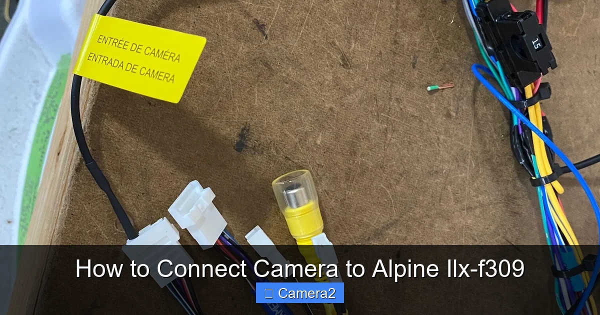 How to Connect Camera to Alpine Ilx-f309