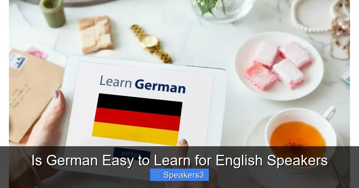 Is German Easy to Learn for English Speakers