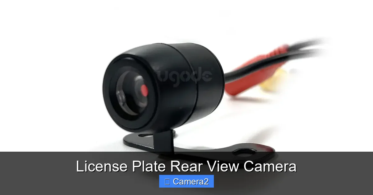 License Plate Rear View Camera