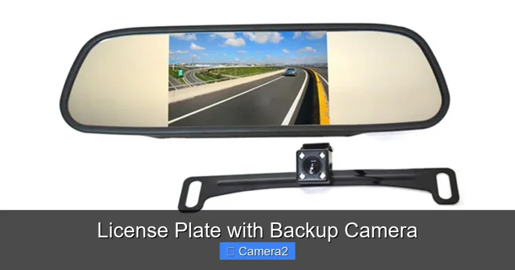 License Plate with Backup Camera