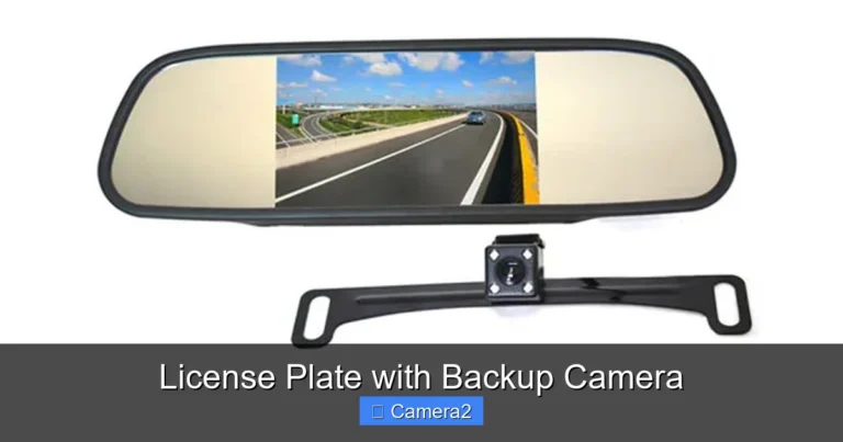 License Plate with Backup Camera