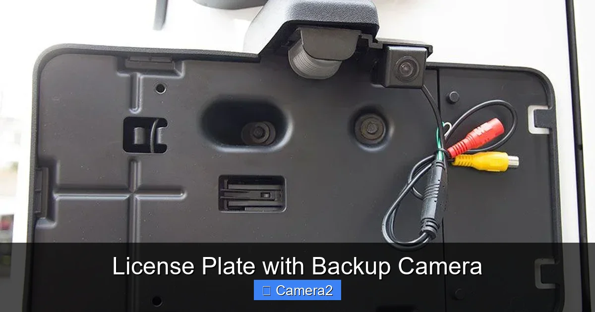 License Plate with Backup Camera