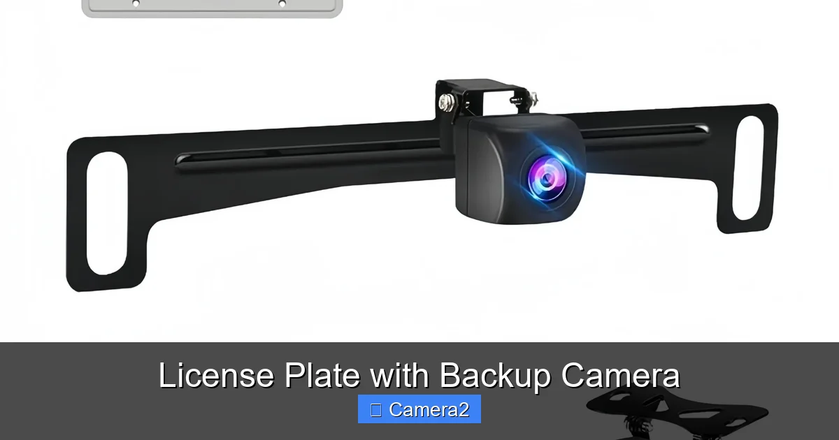 License Plate with Backup Camera