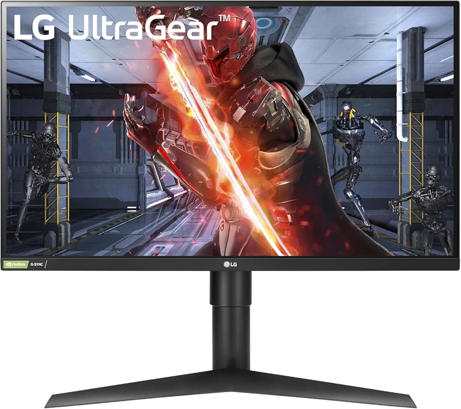 LG 27-Inch QHD Gaming Monitor, 144Hz, 1ms, G-Sync Compatible, FreeSync
