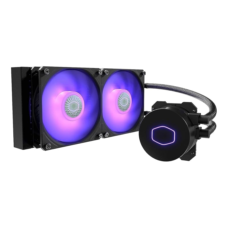 CoolerMaster MasterLiquid ML240L RGB V2 AIO CPU Liquid Cooler Gen3 Dua