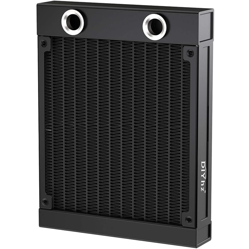 12-Pipe Aluminum 120mm Liquid Cooling Radiator for CPU/PC - DC12V Blac