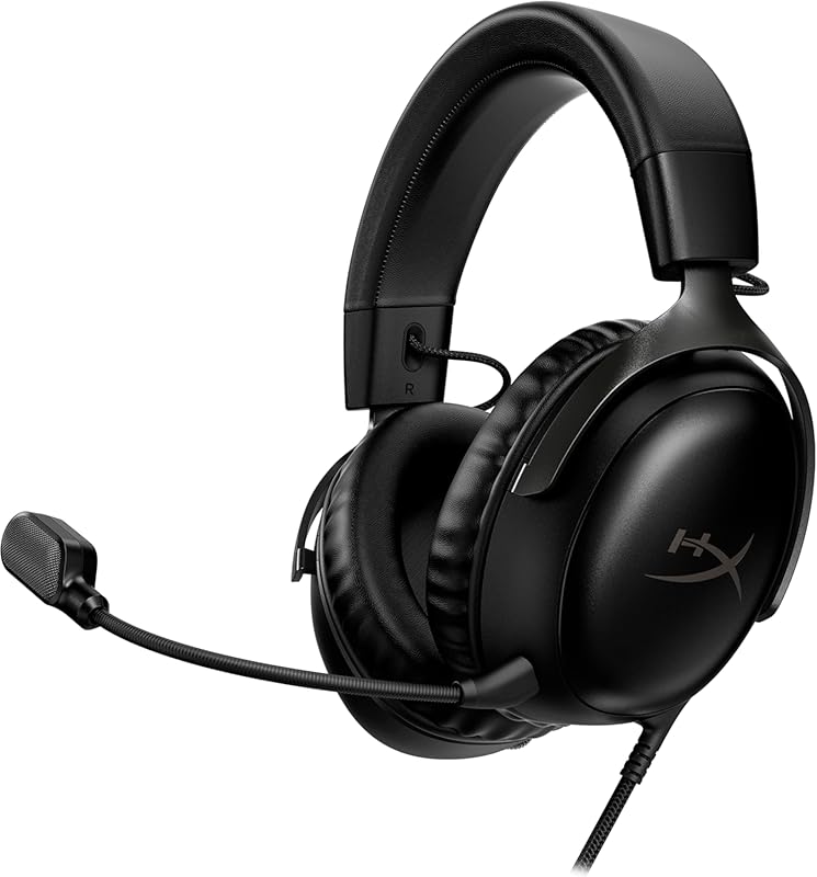 HyperX Cloud III Wired Gaming Headset for PC PS5 Xbox Series X/S, DTS