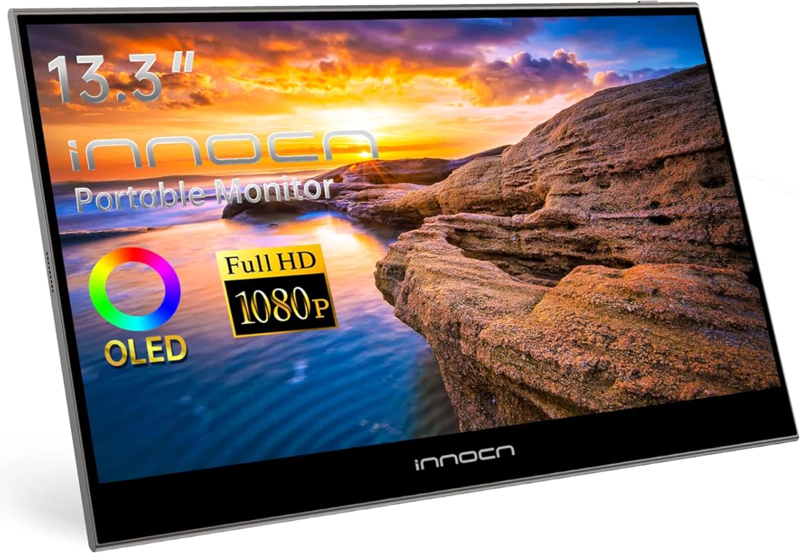 INNOCN 13.3-inch Portable OLED Monitor with 1080P Full HD, 100% DCI-P3
