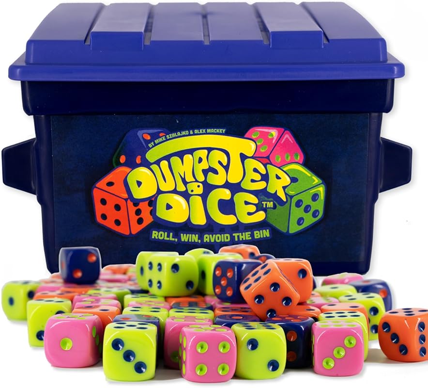 Big Discoveries Dumpster Dice Fast-Paced Family Dice Game for 1-4 Play