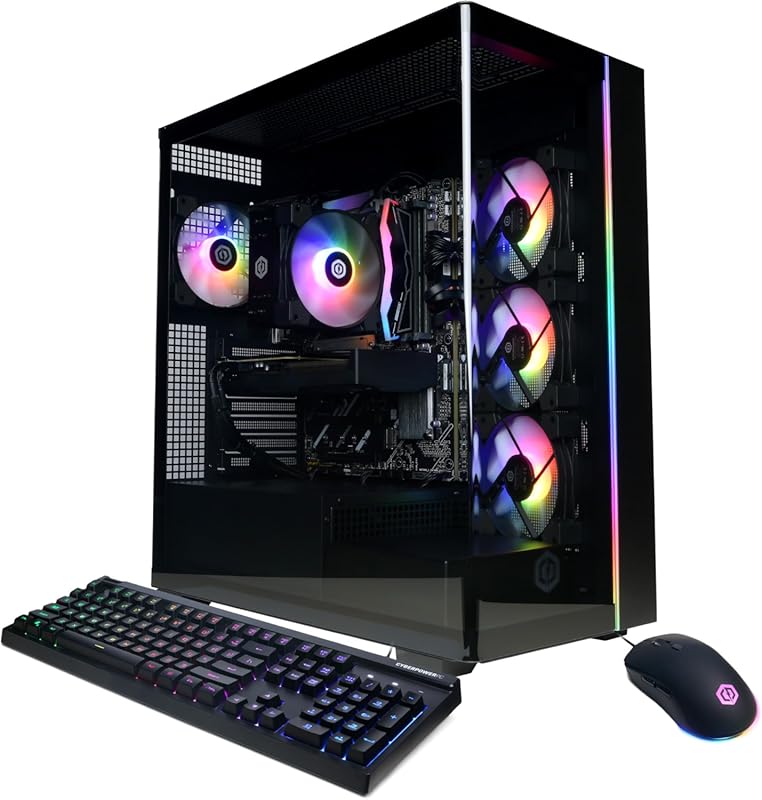 CyberPowerPC Gamer Master Gaming PC with AMD Ryzen 7 8700F, RTX 5060 T