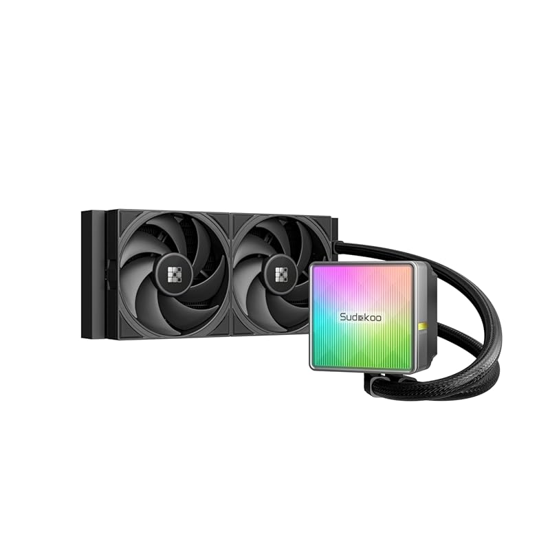 NEXAURA 240 Liquid CPU Cooler 240mm AIO with PWM Pump ARGB Pump Head W