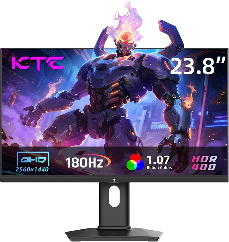 KTC 24-Inch 2K 1440P Gaming Monitor with 185Hz Refresh, Fast IPS, HDR4