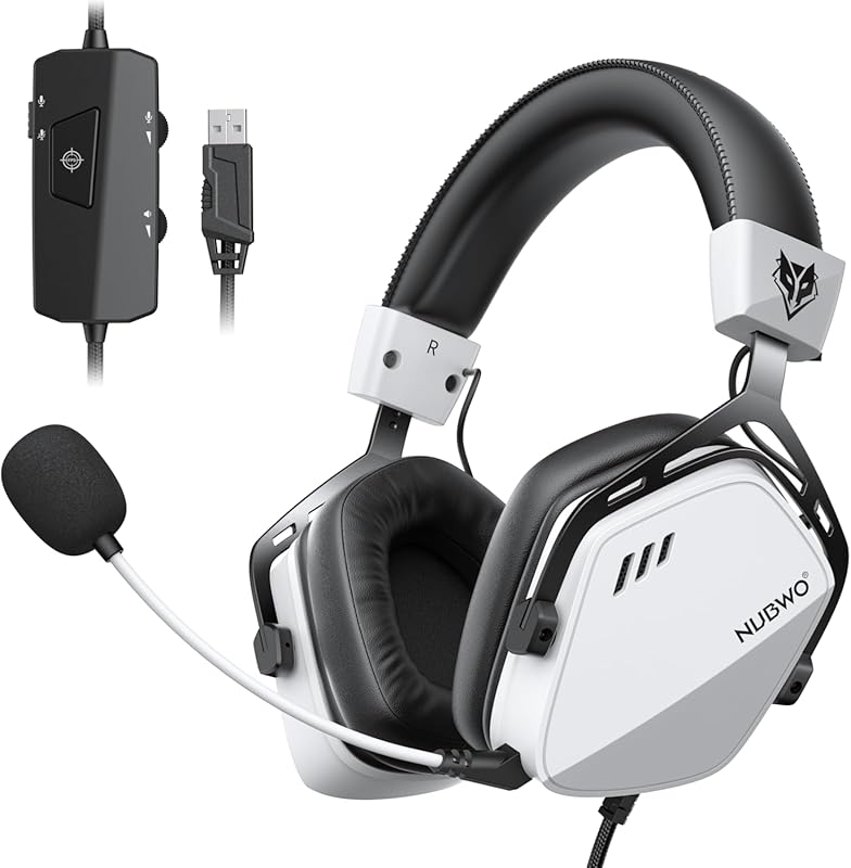 NUBWO HG03 Wired USB-A Gaming Headset for PC with 7.1 Surround Sound,