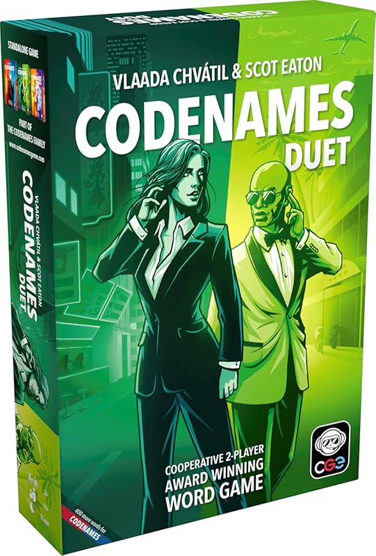 CGE Codenames Duet Board Game 2nd Edition