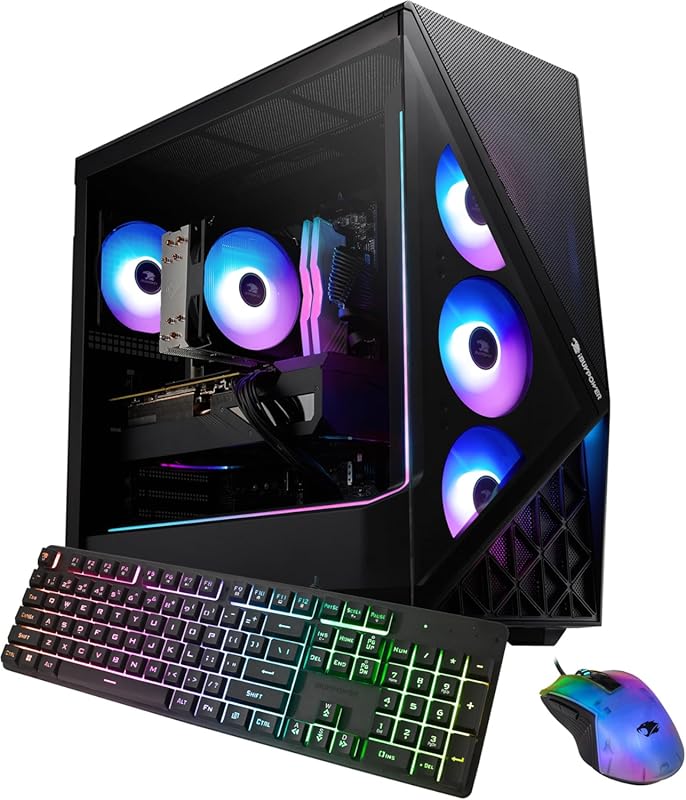 iBUYPOWER Slate Gaming PC with Intel Core Ultra 7 265F, RTX 5060 8GB,