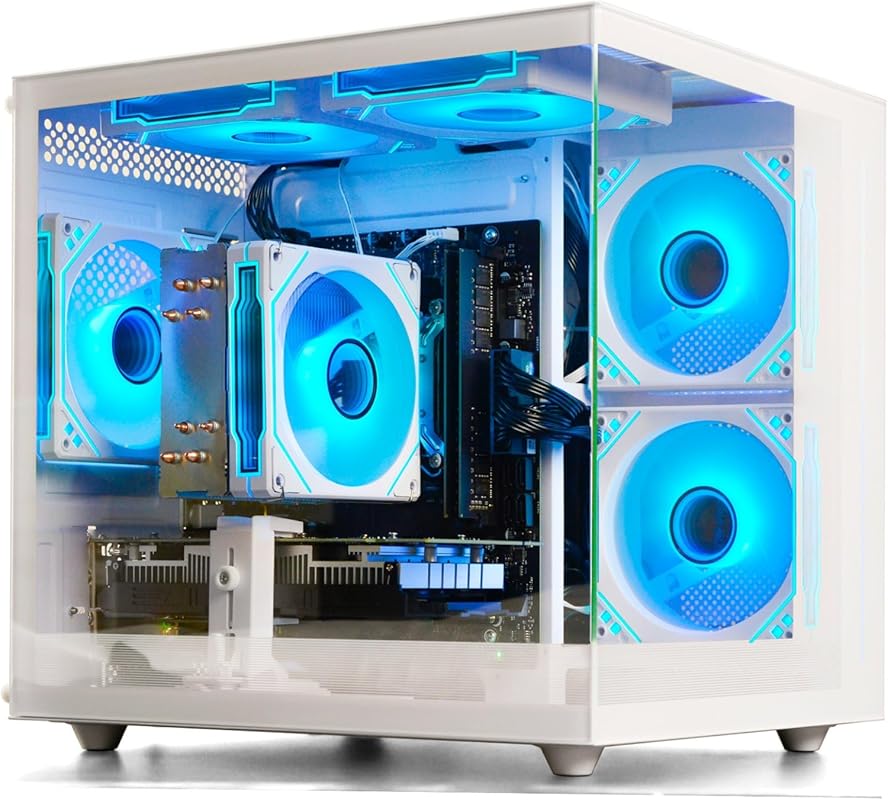 Prebuilt Gaming Desktop Computer Ryzen 5 4.1GHz, 16GB RAM, 512GB SSD,
