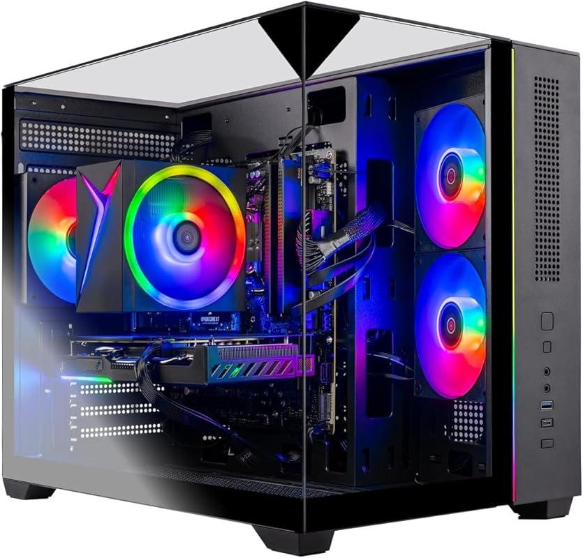 Skytech Crystal Gaming PC Ryzen 7 5700 3.7GHz, RTX 5060, 1TB NVMe SSD,