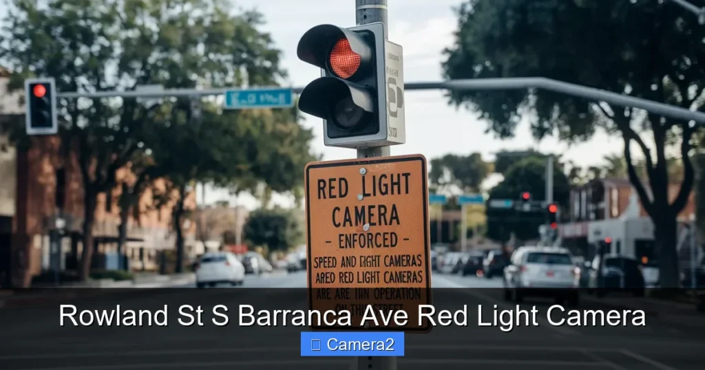 Rowland St S Barranca Ave Red Light Camera