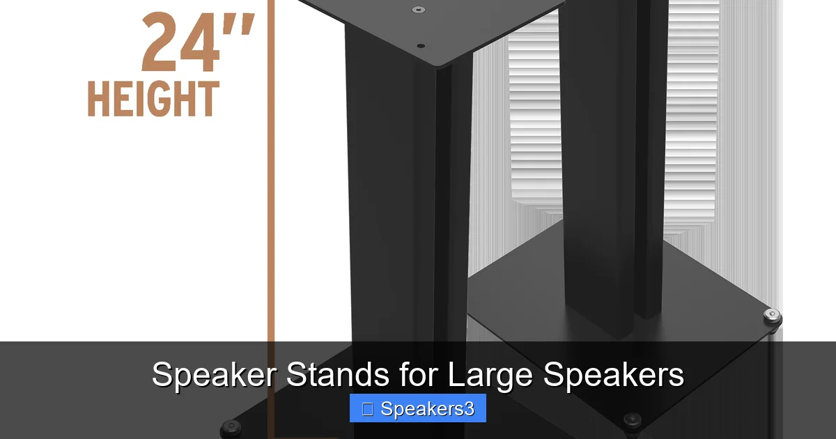Speaker Stands for Large Speakers
