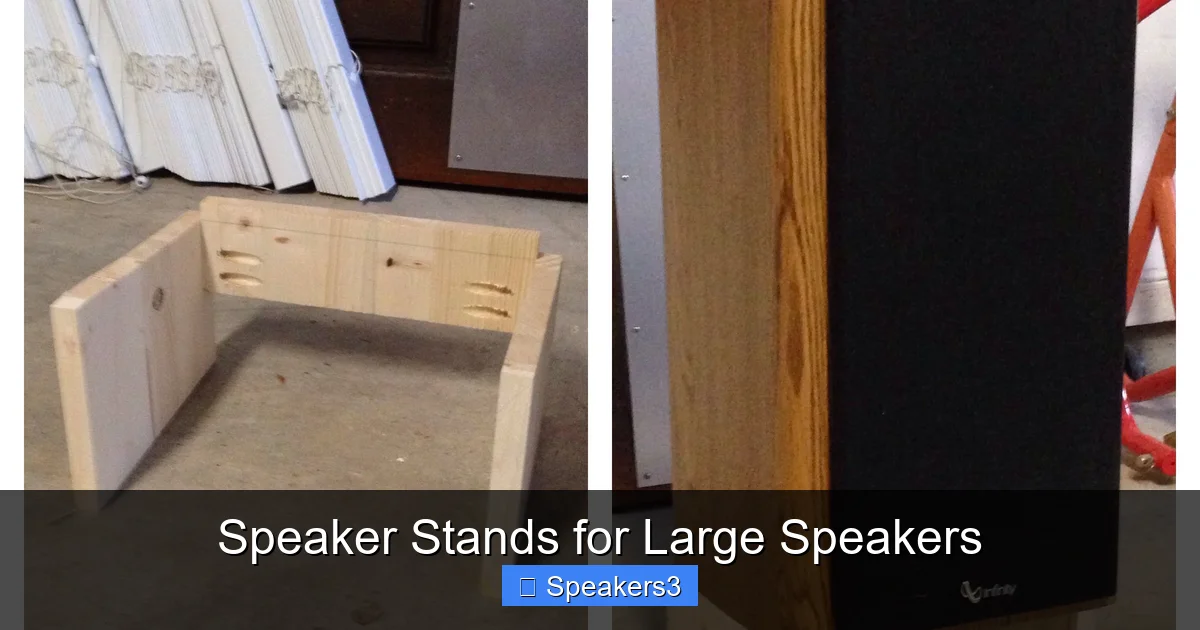Speaker Stands for Large Speakers