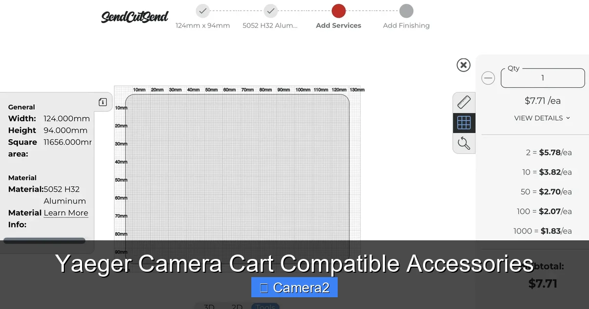 Yaeger Camera Cart Compatible Accessories