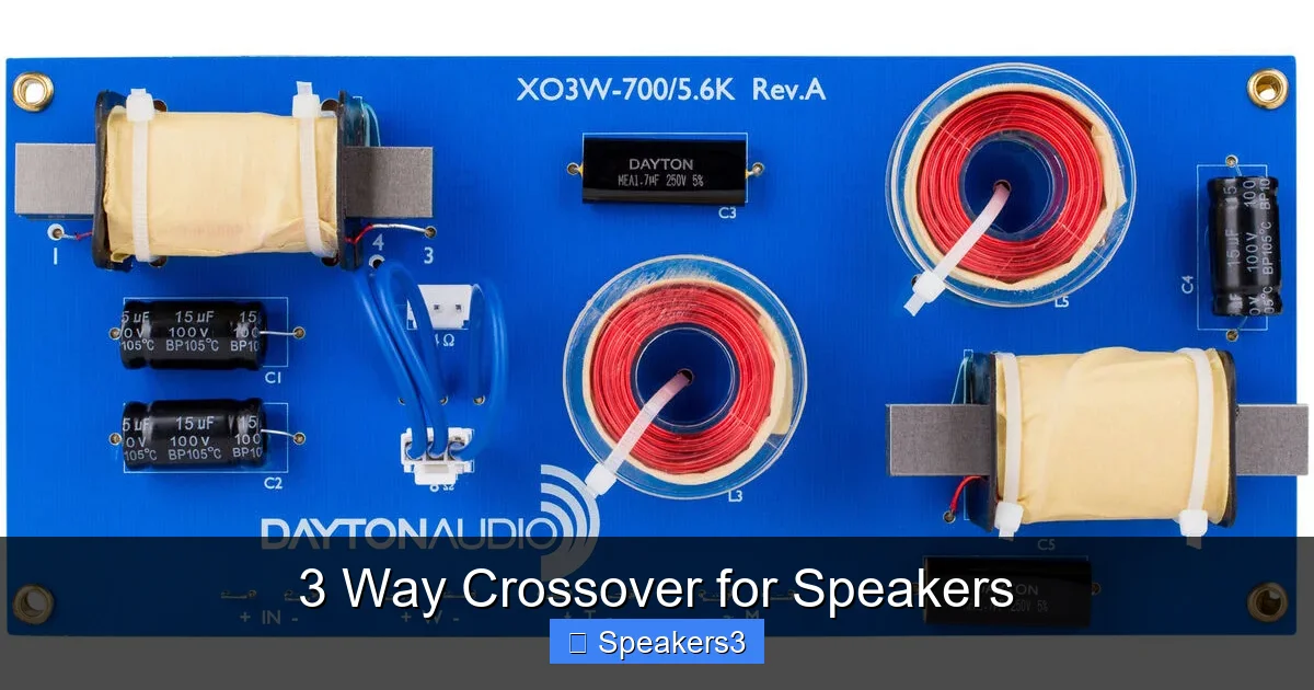 3 Way Crossover for Speakers