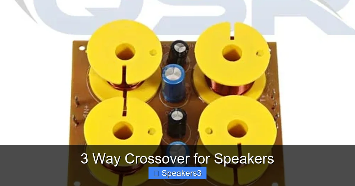 3 Way Crossover for Speakers