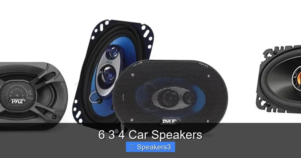 6 3 4 Car Speakers