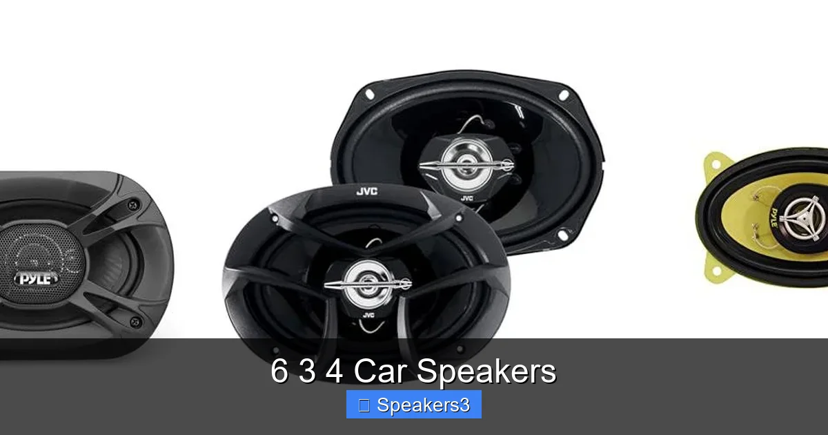 6 3 4 Car Speakers