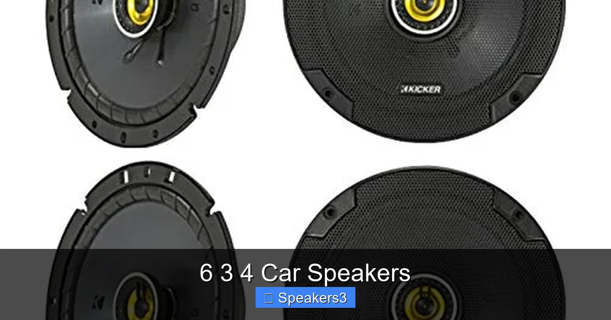 6 3 4 Car Speakers