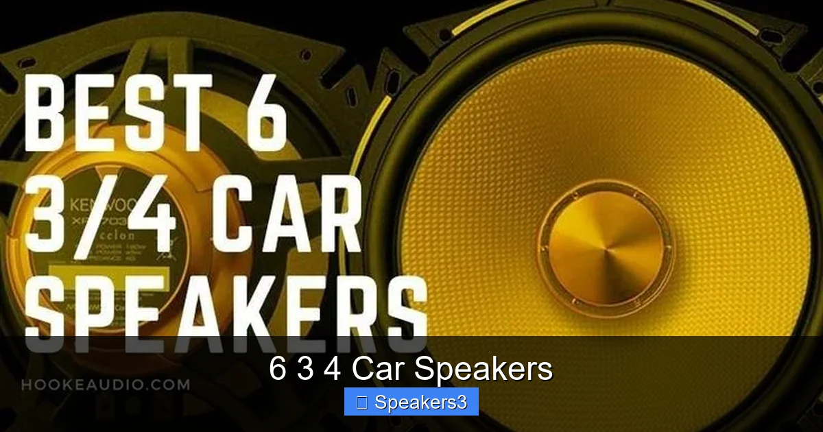 6 3 4 Car Speakers