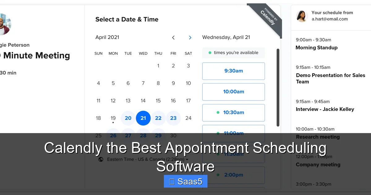 Calendly the Best Appointment Scheduling Software