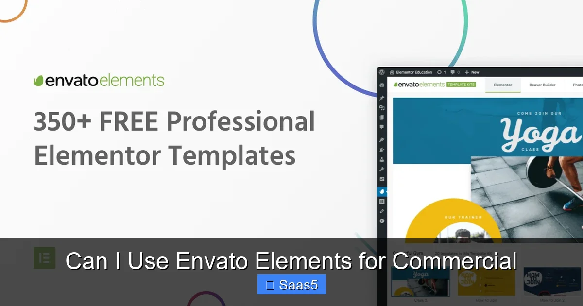 Can I Use Envato Elements for Commercial