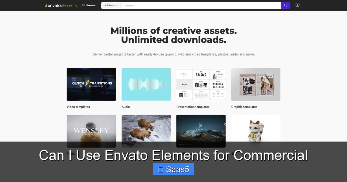 Can I Use Envato Elements for Commercial