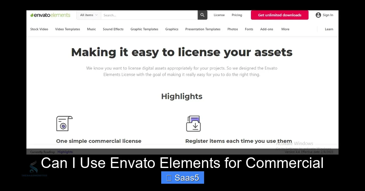 Can I Use Envato Elements for Commercial