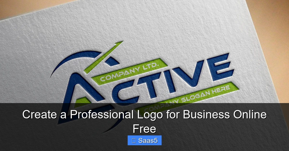 Create a Professional Logo for Business Online Free