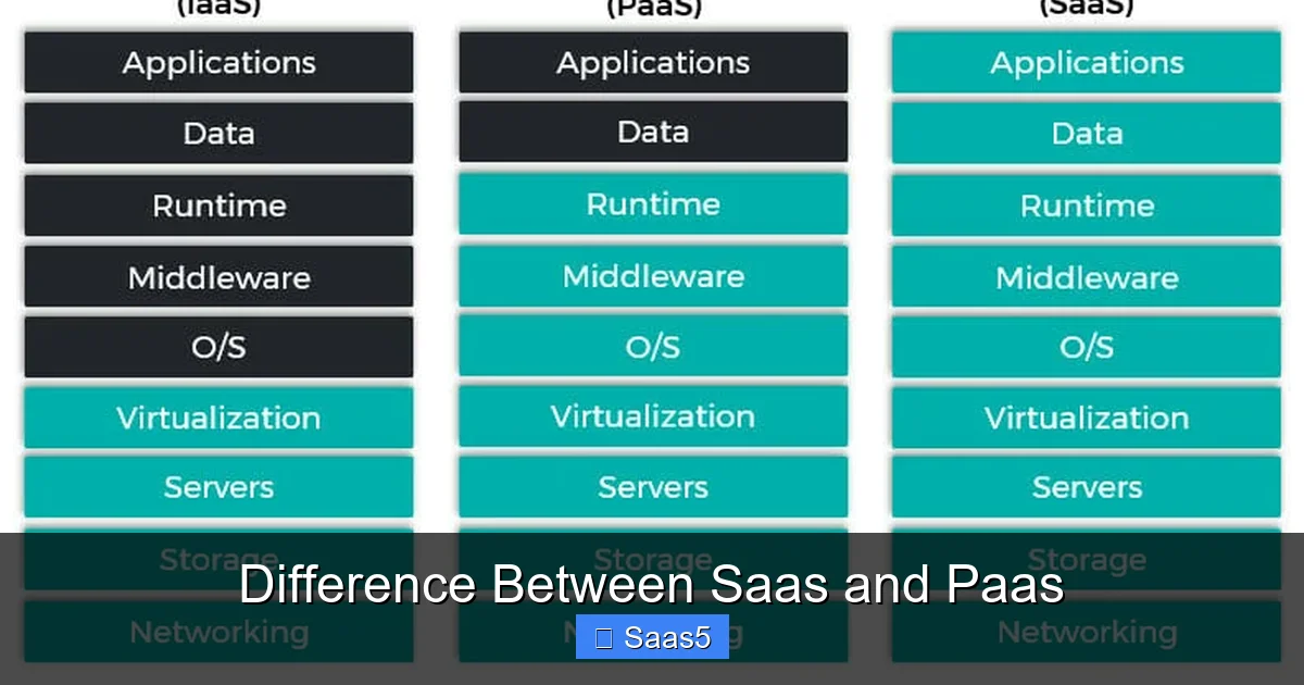 Difference Between Saas and Paas
