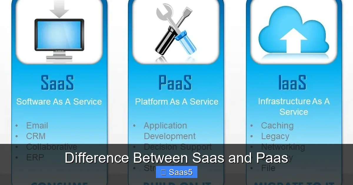 Difference Between Saas and Paas