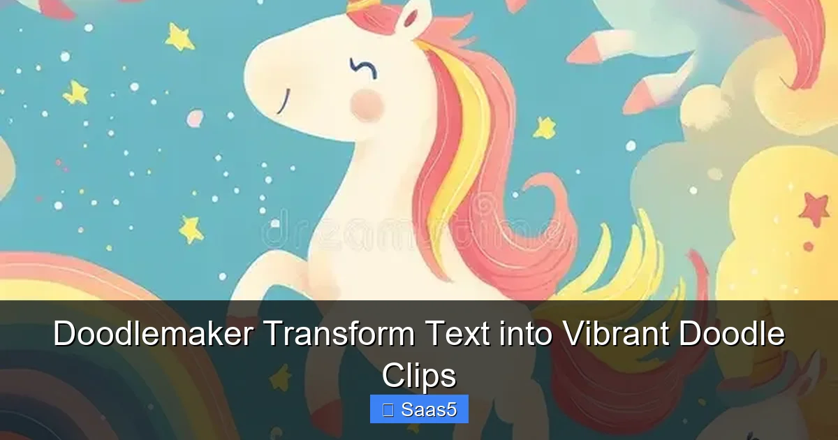 Doodlemaker Transform Text into Vibrant Doodle Clips