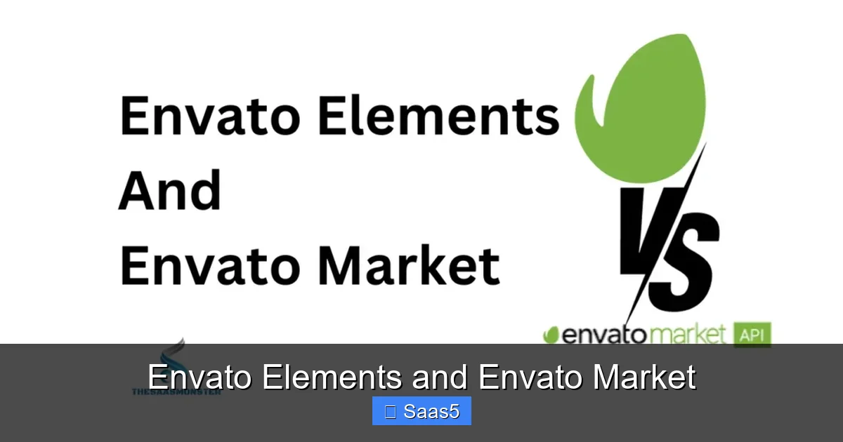 Envato Elements and Envato Market