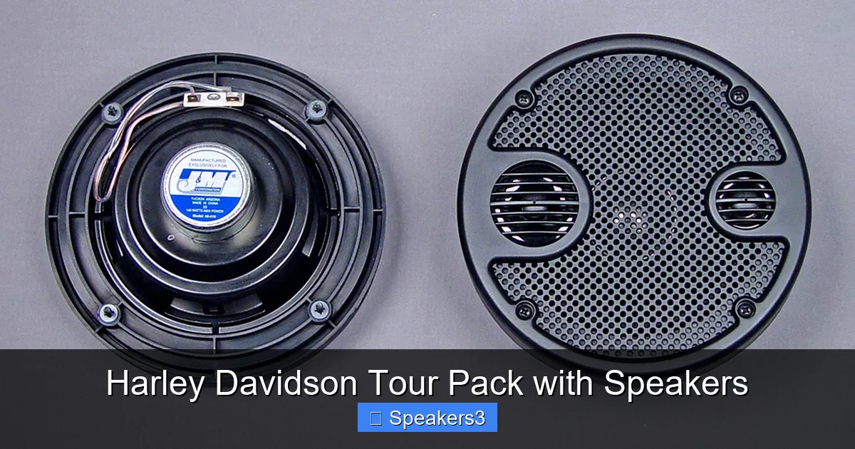 Harley Davidson Tour Pack with Speakers
