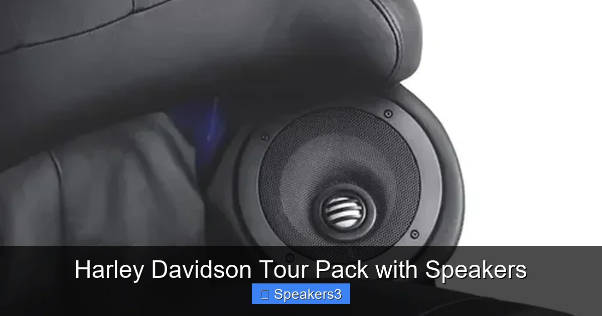 Harley Davidson Tour Pack with Speakers