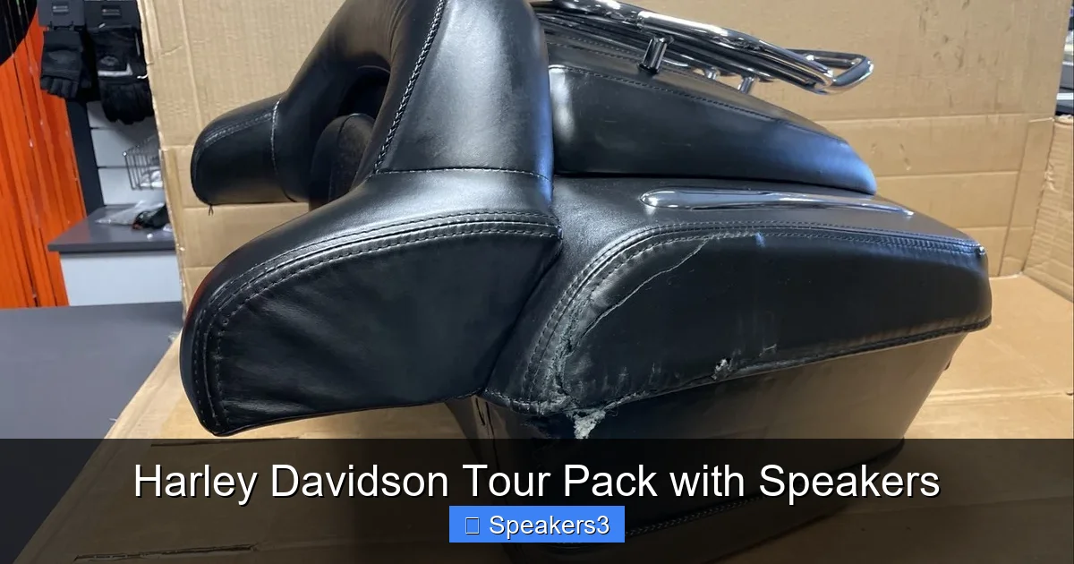 Harley Davidson Tour Pack with Speakers