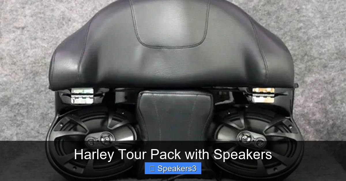 Harley Tour Pack with Speakers