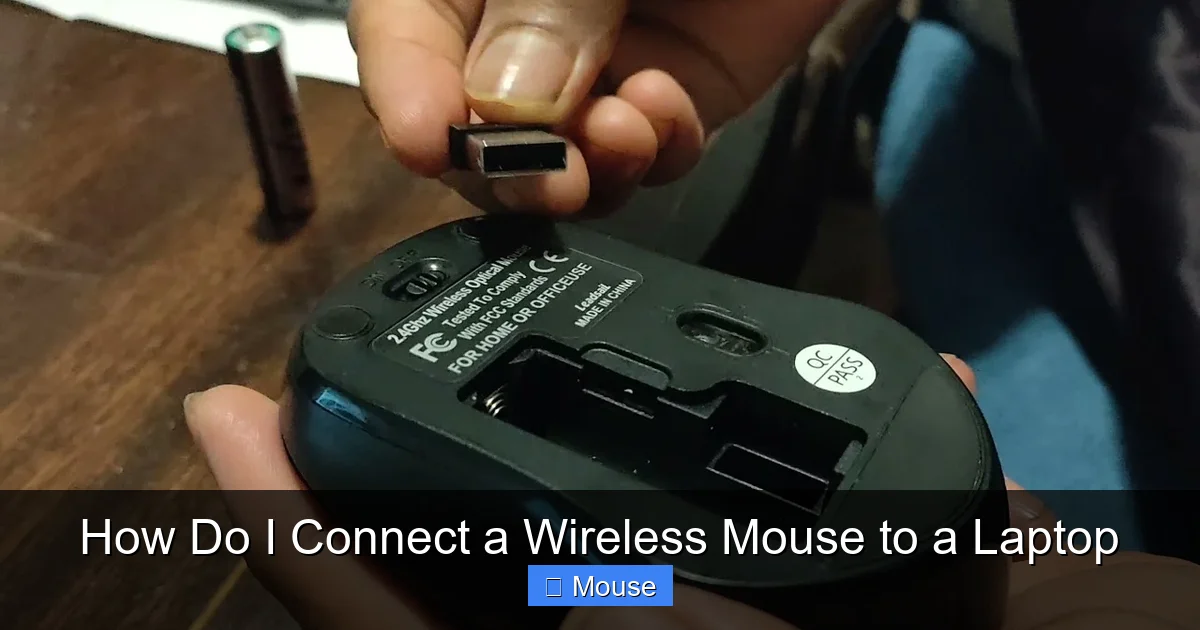 How Do I Connect a Wireless Mouse to a Laptop